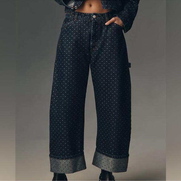 Anthropologie Denim - THE KAYDEN CARPENTER HIGH RISE BARREL JEANS BY PILCRO Size 27
